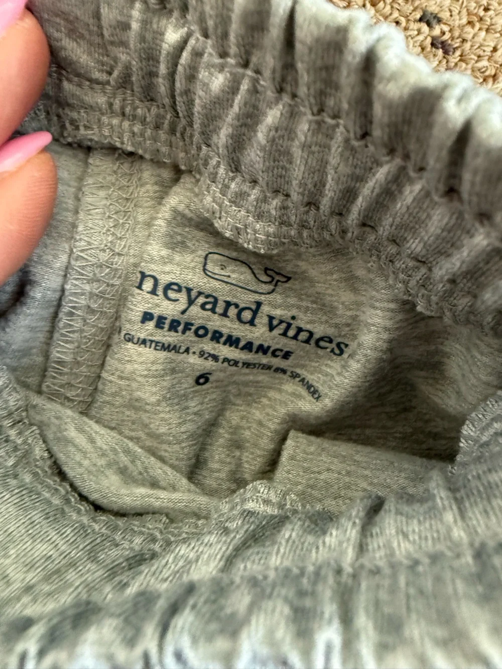 Vineyard Vines Performance Gray Jogger Pants Boys Size 6